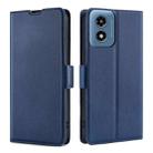 For Motorola Moto G Play 4G 2024 Ultra-thin Voltage Side Buckle Horizontal Flip Leather Phone Case(Blue) - 1