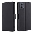 For Motorola Edge 5G 2024 Ultra-thin Voltage Side Buckle Horizontal Flip Leather Phone Case(Black) - 1