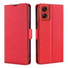 For Motorola Moto G Stylus 5G 2024 Ultra-thin Voltage Side Buckle Horizontal Flip Leather Phone Case(Red) - 1