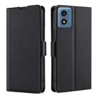 For Motorola Moto G 5G 2024 Ultra-thin Voltage Side Buckle Horizontal Flip Leather Phone Case(Black) - 1