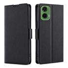 For Motorola Moto G35 5G Ultra-thin Voltage Side Buckle Horizontal Flip Leather Phone Case(Black) - 1