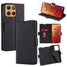 For Motorola Moto G15 / G15 Power Ultra-thin Voltage Side Buckle Horizontal Flip Leather Phone Case(Black) - 1