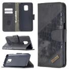 For Xiaomi Redmi Note 9 Pro Matching Color Crocodile Texture Horizontal Flip PU Leather Case with Wallet & Holder & Card Slots(Black) - 1