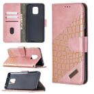 For Xiaomi Redmi Note 9 Pro Matching Color Crocodile Texture Horizontal Flip PU Leather Case with Wallet & Holder & Card Slots(Rose Gold) - 1