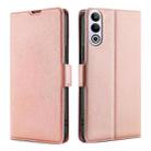For OnePlus Ace 3V 5G Ultra-thin Voltage Side Buckle Horizontal Flip Leather Phone Case(Rose Gold) - 1