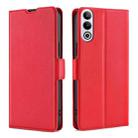 For OnePlus Ace 3V 5G Ultra-thin Voltage Side Buckle Horizontal Flip Leather Phone Case(Red) - 1