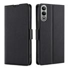 For OnePlus Nord CE4 Ultra-thin Voltage Side Buckle Horizontal Flip Leather Phone Case(Black) - 1