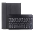 For Samsung Galaxy Tab A9+ X210/X215/X215 A09B Candy Color TPU Bluetooth Keyboard Leather Tablet Case with Pen Holder(Black) - 1