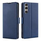 For Sony Xperia 1 VI Ultra-thin Voltage Side Buckle Horizontal Flip Leather Phone Case(Blue) - 1