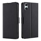 For Sony Xperia 10 VI Ultra-thin Voltage Side Buckle Horizontal Flip Leather Phone Case(Black) - 1