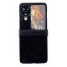 For OPPO Find N3 Flip Hinge Plush PC Phone Case(Black) - 1