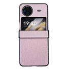 For vivo X Flip Hinge Plush PC Phone Case(Pink) - 1