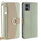 For Motorola Edge 5G 2024 Crossbody Litchi Texture Leather Phone Case(Green) - 1