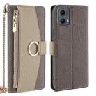 For Motorola Edge 5G 2024 Crossbody Litchi Texture Leather Phone Case(Grey) - 1