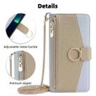 For Motorola Edge 50 5G Crossbody Litchi Texture Leather Phone Case(Blue) - 2