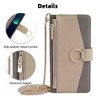 For Motorola Edge 50 5G Crossbody Litchi Texture Leather Phone Case(Grey) - 2