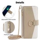 For Motorola Moto G Power 5G 2024 Crossbody Litchi Texture Leather Phone Case(White) - 2