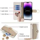 For Motorola Moto G Power 5G 2024 Crossbody Litchi Texture Leather Phone Case(White) - 3