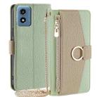 For Motorola Moto G 5G 2024 Crossbody Litchi Texture Leather Phone Case(Green) - 1