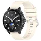 For Huawei Watch 2 Pro / Honor Watch 4 Pro Liquid Glossy Silver Buckle Silicone Watch Band(Starlight Color) - 1