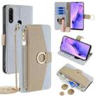 For OPPO A8 / A31 2020 Crossbody Litchi Texture Leather Phone Case(Blue) - 1
