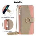 For OPPO A17k 4G Crossbody Litchi Texture Leather Phone Case(Pink) - 2