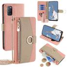 For OPPO A52 Crossbody Litchi Texture Leather Phone Case(Pink) - 1