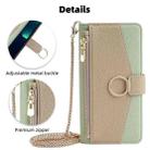 For OPPO Reno7 A JP Version Crossbody Litchi Texture Leather Phone Case(Green) - 2