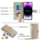 For OPPO Reno7 A JP Version Crossbody Litchi Texture Leather Phone Case(Green) - 3