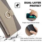 For OPPO A3 Pro 5G India Crossbody Litchi Texture Leather Phone Case(Grey) - 3