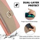 For OPPO A3 Pro 5G India Crossbody Litchi Texture Leather Phone Case(Pink) - 3