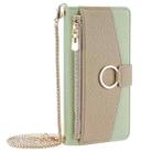 For OPPO A5 Pro 5G Global Crossbody Litchi Texture Leather Phone Case(Green) - 2