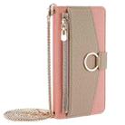 For OPPO A5 Pro 5G Global Crossbody Litchi Texture Leather Phone Case(Pink) - 2