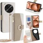 For OPPO Find X8 Ultra 5G Crossbody Litchi Texture Leather Phone Case(White) - 1