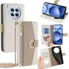 For OPPO Find X8s 5G Crossbody Litchi Texture Leather Phone Case(White) - 1
