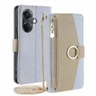 For OnePlus Nord CE3 5G Crossbody Litchi Texture Leather Phone Case(Blue) - 1