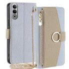 For OnePlus Nord CE4 Crossbody Litchi Texture Leather Phone Case(Blue) - 1