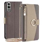 For OnePlus Nord CE4 Crossbody Litchi Texture Leather Phone Case(Grey) - 1