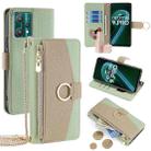 For Realme 9 Pro Crossbody Litchi Texture Leather Phone Case(Green) - 1