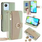 For Realme C30 4G / Narzo 50i Prime Crossbody Litchi Texture Leather Phone Case(Green) - 1