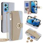 For Realme GT Neo2 5G Crossbody Litchi Texture Leather Phone Case(Blue) - 1