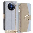 For Realme 12 Pro 5G Crossbody Litchi Texture Leather Phone Case(Blue) - 1