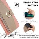 For Realme C61 4G Crossbody Litchi Texture Leather Phone Case(Pink) - 3