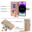 For Realme GT Neo6 SE Crossbody Litchi Texture Leather Phone Case(Pink) - 3