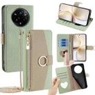For Realme 14 Pro 5G Global Crossbody Litchi Texture Leather Phone Case(Green) - 1