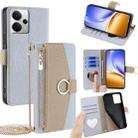 For Realme 14 5G Global Crossbody Litchi Texture Leather Phone Case(Blue) - 1