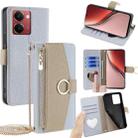 For Realme P3 Ultra 5G Crossbody Litchi Texture Leather Phone Case(Blue) - 1