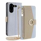 For Tecno Pova 5 Pro Crossbody Litchi Texture Leather Phone Case(Blue) - 1