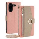 For Tecno Pova 5 Pro Crossbody Litchi Texture Leather Phone Case(Pink) - 1