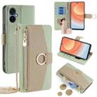 For Tecno Camon 19 Neo Crossbody Litchi Texture Leather Phone Case(Green) - 1